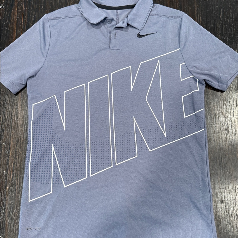 Nike Kids Grey Dri-FIT Polo Shirt